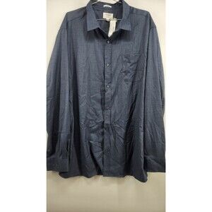 Julian & Mark Men's Blue 3XL Tall Brushed Chambray 1 Pocket Shirt NWT